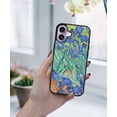 thumbnail image 5 of WIRESTER Shockproof Soft Rubber Cover Case for Apple iPhone 17 6.3" 2025, Irises Vincent Van Gogh, 5 of 5
