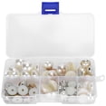 thumbnail image 2 of Flatback Pearl Plastic Half Round Caja del teléfono móvil DIY Accesorios Decoraciones artesanales, 2 of 8