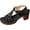 Black, variant on Heeled Sandals for Women Summer High Heel Open Toe Buckle Ankle Strap Comfortable Platform Walking Shoes Daily Wear Outdoor Heels Sandal (Brown)