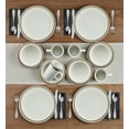 thumbnail image 2 of Pfaltzgraff® Ezra Taupe 16-Piece Dinnerware Set Round, 2 of 11