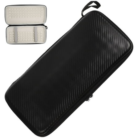 OFFIGAM Grey PU Keyboard Storage Pouch Lightweight Travel Carrying Bag Protective Case for Portable Keyboards