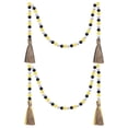 thumbnail image 6 of Wooden Bead Garland with Tassels, Rustic Farmhouse Vintage Bead Garland Boho Beads for Tiered Tray Decorative Beads for Vase Home Decor(Bee Color,44.3in), 6 of 6