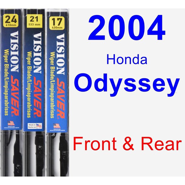 2004 Honda Odyssey Wiper Blade Set/Kit (Front & Rear) (3 Blades