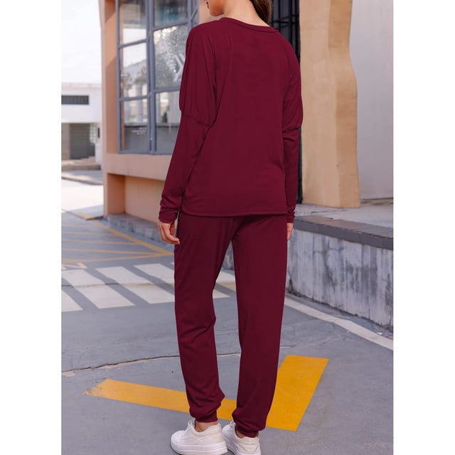 Conjunto De Salón Para Mujer, Agradable A La Piel, Elegante, Suelto, Para Mujer, Traje De 2 Piezas De Alta Elasticidad Para Exteriores ANGGREK Otros