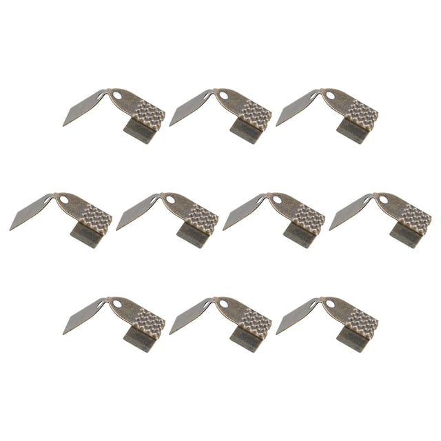 Clips de Extremo de Cable Unique Bargains 5mm Tono Bronce 100uds