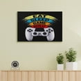 thumbnail image 5 of Game Gamer Gaming Games Console Canvas Prints Wall Art，Winter Scene Decor Wooden Framed for Living Room Bedroom Office 18×12 inch, 5 of 8