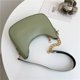 thumbnail image 3 of Bolsas De Hombro Moda mujer cadena de color puro PU Bolso de hombro Casual Hobos Bolso (verde), 3 of 6