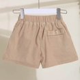 thumbnail image 4 of Girls Casual Button High Waist Corduroy Shorts Toddler Cuffed Hem Solid Shorts Trousers with Pockets for 4-14 Years, 4 of 5
