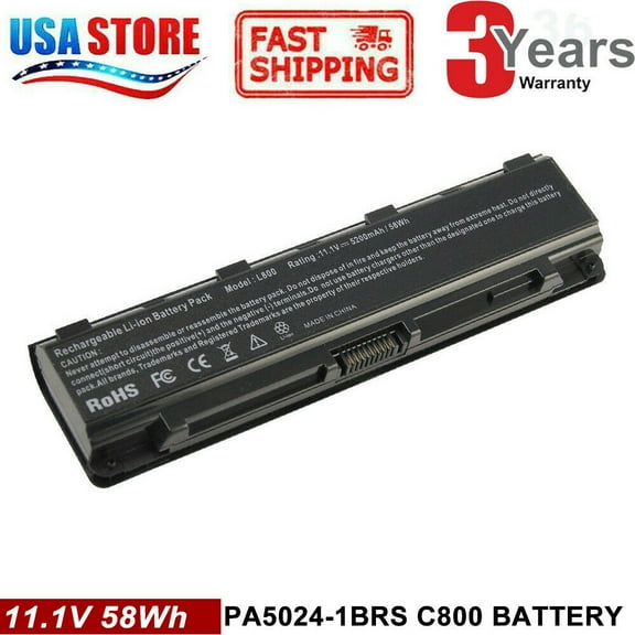 ZGBY 58Wh Battery For Toshiba Satellite C805D L850 L855 M800 P800 S800 L800 R945