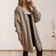 thumbnail image 4 of Puntoco Moda Mujer Casual V-Cuello Manga Larga Suéter Cardigan Blusa Tops Puntoco Puntoco-1, 4 of 6