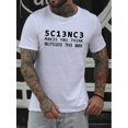thumbnail image 1 of Camiseta divertida con humor y juego de palabras 5C13NC3 para hombre. Camiseta de verano cómoda, de secado rápido, ideal para uso diario, entrenamiento y vacaciones., 1 of 5