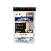 Simpson Strong-Tie THD37500HC30-3/8" x 5" Heavy-Duty Screw Anchor 30ct