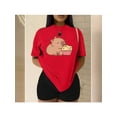 thumbnail image 1 of Playera Blusa Con Estampado de Capibara Comiendo Palomitas Playera De Capybara Divertida Color Rojo Talla Mediana Marca Emil SaEs, 1 of 4