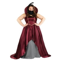 Plus Size Women's Bearded Lady Circus Costume