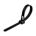 thumbnail image 1 of Attaches-câbles en Nylon Réutilisables Noires avec Boucle de Verrouillage pour Fixer Fils, Câbles et Décorations, Résistantes aux Intempéries et Ajustables pour la Maison, le Bureau et l'Extérieur, 1 of 9