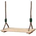 thumbnail image 1 of Columpio de árbol colgante para adultos y niños, columpio para exteriores/interiores de madera anticorrosión de cuatro tablas pulidas, 1 of 5