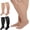Black&Skin-toeless, variant on 2 Pairs Wide Plus Size Calf Compression Socks with Zipper for Overweight Women Men 15 to 25 MmHg Black Skin