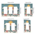 thumbnail image 2 of Yayeee Rocker Switch Wall Plate 3-Gang 6.5"x4.6" Home Decorative Outlet Cover, Blue Rainbow, 2 of 6