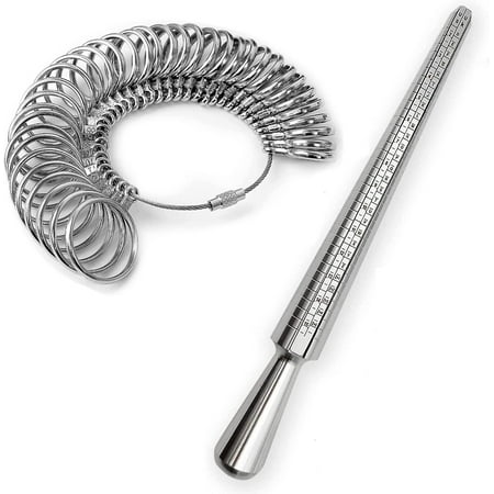 Ring Sizer Measuring Tool,aluminum Ring Mandrel And Finger Gauges
