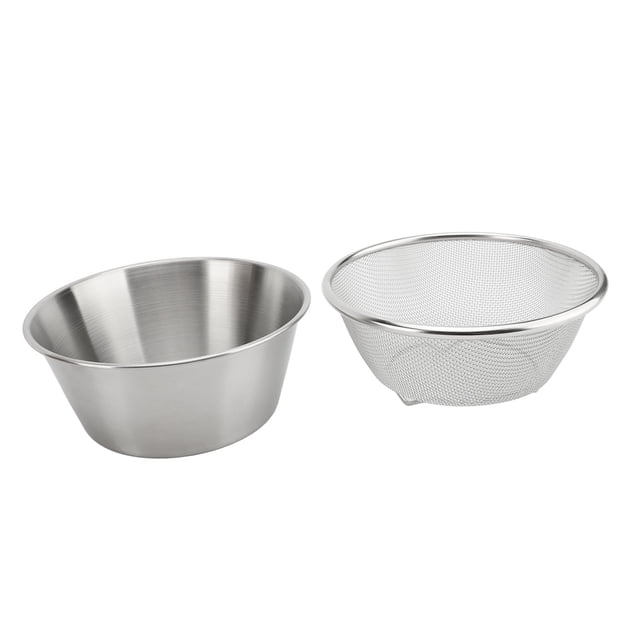 Colador, Tazón Colador De Metal De 16 Cm Orificios De Filtro Densos Y Uniformes Filtración Efectiva Acero Inoxidable 304 Para Cocina