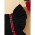 thumbnail image 5 of Arvbitana Infant Baby Girls Two Piece Outfits Casual Plaid Princess Dress and Headband for Party Summer Clothes, 5 of 8