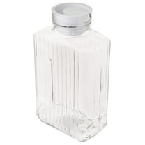 Anchor Hocking Glass Bistro Pitcher with White Stopper, 64-Ounce, Clear