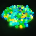 thumbnail image 2 of Glow in The Dark Rocks, 300 PCS Small Glow in The Dark Pebbles Outdoor Decorative Stones for Garden Walkway Patio Yard Lawn Flower Bed Fish Tank Vase Flower Pot Decoration(Bluish-Green), 2 of 4
