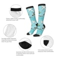 thumbnail image 3 of Honeii Travelling on Airplane Print Long Socks,Novelty Design Socks Gift for Men and Women,Crew Socks,Calf Socks, 3 of 6