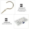 thumbnail image 6 of MUSEYA 150Pcs Metal Screw Hooks Hanging Nickel Plating for Indoor Use Towel, 6 of 8