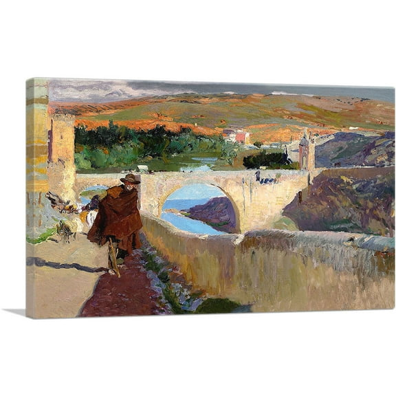 ARTCANVAS The Blind Man of Toledo 1906 Canvas Art Print by Joaquin Sorolla y Bastida - Size: 26" x 18" (0.75" Deep)