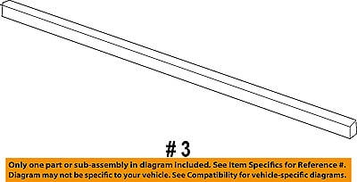 CHRYSLER OEM 10-16 Town /& Country Front Door-Side Molding Left 5182599AA