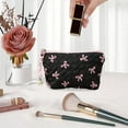 thumbnail image 4 of Aodebiao Makeup Bag for Purse Bow Makeup Pouch Cute Cosmetic Pouch for Women Portable Mini Cosmetic Bag Travel Mini Makeup Bag For Lipstick Keys Bank Cards, 4 of 6