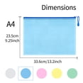 thumbnail image 3 of WWW A4 Plastic Zip Wallets Folder, 10PCS Mesh Zipper Pouch Document Wallet, A4 Zipper File Folders, Zip Lock Bags for School Offic, 3 of 7