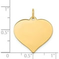 thumbnail image 2 of 14K Yellow Gold Heart Disc Charm (24 X 20) Made In United States xm530/09, 2 of 5
