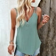 thumbnail image 4 of XFLWAM Tank Tops for Women Spaghetti Strap Tops V Neck Zipper Sleeveless Camisole Sexy Casual Summer Trendy Cami Shirts, 4 of 7