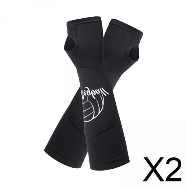 Mangas de voleibol para brazos,Mangas de voleibol para brazos que pasan antebrazos,Cubierta para brazos con almohadillas protectoras y orificio para el pulgar,Almohadillas antideslizantes para