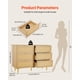 thumbnail image 3 of Cómoda de ratán VEVOR de 6 cajones, cómoda doble para dormitorio, cómoda de ratán natural con tiradores y patas de metal, cómoda moderna de madera para organizar y guardar ropa en el dormitorio, 3 of 8