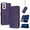 Purple, variant on Decase Case for Moto G 5G (2024), Flip Wallet Case with Wrist Strap, Shockproof PU Leather Cover Built-in Stand,Black
