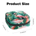 thumbnail image 2 of Sanitary Napkin Storage Bag, Pink Flamingo Jungle Leaves Trees Portable Menstrual Pad Bag for Teen Girls Store Panty Liners Tampons Sanitary Pads for Women Ladies, 2 of 6