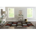 thumbnail image 2 of Trio Devi Brown Area Rug 8x10 Contemporary Transitional Design, 2 of 5