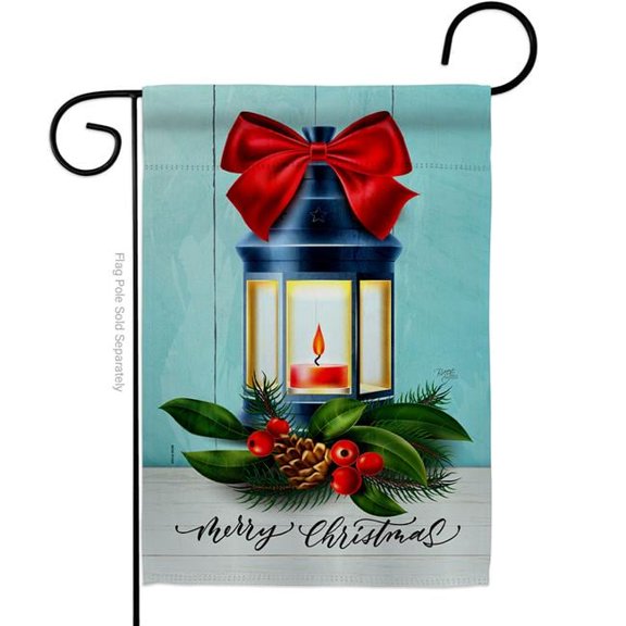 Breeze Decor G164244-BO 13 x 18.5 in. Christmas Lantern Garden Flag with Winter Double-Sided Decorative Vertical Flags House Decoration Banner Yard Gift