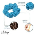 thumbnail image 4 of Motique Accessories Neon Blue Terry Scrunchies Hair Tie for Adult Female and Girls 10 Pack, 4 of 5