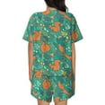 thumbnail image 3 of Bingfone Fall Forest Squirrel Print Pajamas Sets for Women Soft Short-Sleeved Pjs with Lounge Shorts Two Piece Sleepwear, 3 of 8