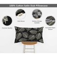 thumbnail image 4 of Vargottam Lumbar Pillow Cover - Decorative Pillow Covers20x12 Inches,PrintedWhite & BlackThemePillowcase, DecorativeLumbarCushionCovers, 4 of 4