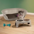 thumbnail image 1 of Combo Kit Mascota Cama Plástica Confortable Ideal razas Chicas  Comedero Alto 2 tazones Ergonómico RIMAX, 1 of 10