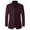 #Wine, variant on DPTALR Men's Solid Color Long Sleeve Stand-Up Collar Casual Suit Jacket,Wine,XXXXL