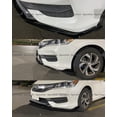 thumbnail image 4 of FITS 2016-2017 HONDA ACCORD GLOSSY BLACK JDM STYLE 3PC FRONT BUMPER LIP SPLITTER, 4 of 4