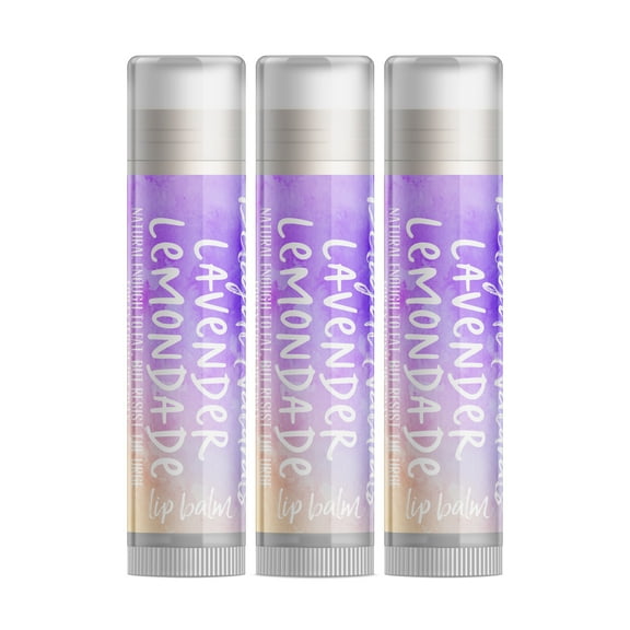 Delight Naturals Lavender Lemonade Lip Balm - 3 Pack