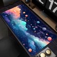 thumbnail image 1 of Alfombrilla de ratón Starry Sky, diseño colorido y elegante, alfombrillas grandes antideslizantes para mesa de oficina y ordenador, accesorios para teclado, alfombra larga, 1 of 5