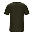 thumbnail image 4 of Chiccall Mens Cotton Workout T Shirts Quick Dry V Neck Short Sleeve Shirts Summer Stretch Muscle Tee Tops Army Green XL, 4 of 5
